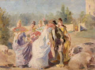 La princesse et le porcher - Magnus Enckell — widok dzieła