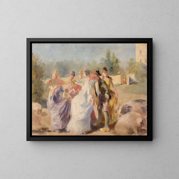 La princesse et le porcher - Magnus Enckell — oprawiony obraz na ścianie