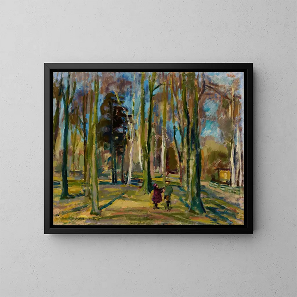 Widok z Kaivopuisto - Magnus Enckell — oprawiony obraz na ścianie