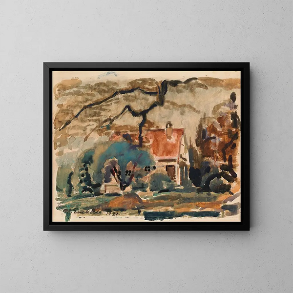 Villa de l'artiste à Kilo - Magnus Enckell — oprawiony obraz na ścianie