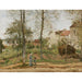 Reprodukcja obrazu Domy w Bougival (Jesień) - Camille Pissarro