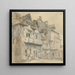 Domy w Dieppe - David Roberts — oprawiony obraz na ścianie
