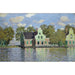 Reprodukcja obrazu Domy nad brzegiem rzeki Zaan - Claude Monet