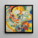 Mange de cochons - Robert Delaunay — oprawiony obraz na ścianie