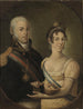 Portret Jeana VI Portugalskiego i Carloty Joakiny z Hiszpanii - Manuel Dias de Oliveira — widok dzieła