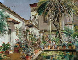Premier atrium du couvent de Santa Paula à Séville - Manuel García y Rodríguez — widok dzieła