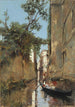 Dam w gondoli w Wenecji - Manuel Ramírez Ibáñez — widok dzieła