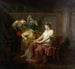 Marc Antoine śmiertelnie ranny z Kleopatrą - Louis Moritz — widok dzieła
