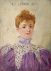 Jeanne Ludwig 1867-1898, członkini Comédie-Française - Marcel Baschet — oprawiony obraz na ścianie