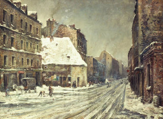 Marcel Cogniet - La Rue du MontCenis effet de neige.webp