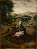 Marie z Dzieciątkiem siedząca w pejzażu - Marcellus Coffermans — widok dzieła