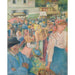 Reprodukcja obrazu Targ na drobiu, Pontoise - Camille Pissarro