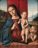 La Vierge à l'Enfant avec le petit saint Jean - Marco Palmezzano et Atelier — widok dzieła