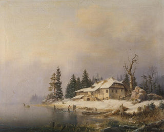 Marcus Pernhardt - Bauernhof am winterlichen See.webp