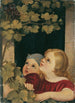 Dwóch dzieci przy oknie - Maria Beatrice — widok dzieła