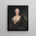 Portret Teresy Agnese Doria di Ciri Marchesa del Maro 1721-1764 prababki Camillo Benso, hrabiego Cavour - Maria Giovanna Clementi — oprawiony obraz na ścianie