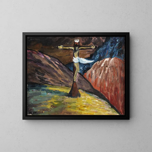 Golgotha - Marianne von Werefkin — oprawiony obraz na ścianie