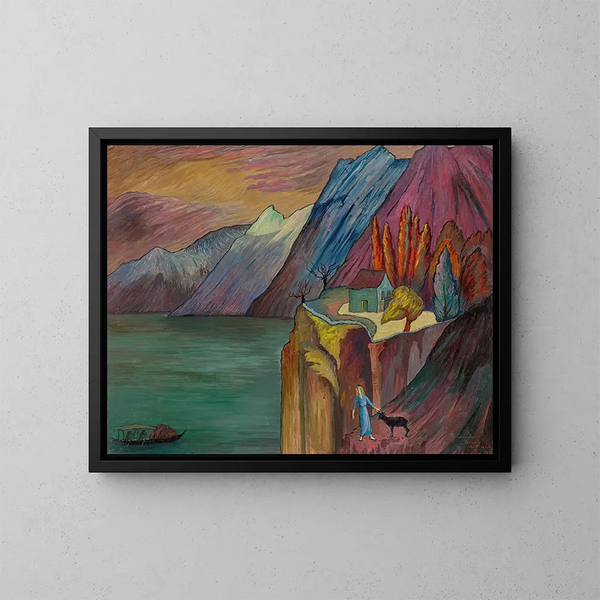 Przepaść - Marianne von Werefkin — oprawiony obraz na ścianie