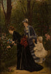 W ogrodzie - Marie-François Firmin-Girard — widok dzieła