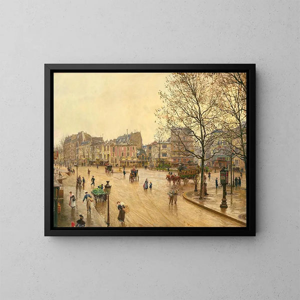 La place Pigalle - Marie-François Firmin-Girard — oprawiony obraz na ścianie
