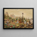 Le quai aux fleurs et l'hôtel de ville - Marie-François Firmin-Girard — oprawiony obraz na ścianie