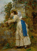 Elegancki obraz z parasolką - Marie-François Firmin-Girard — widok dzieła