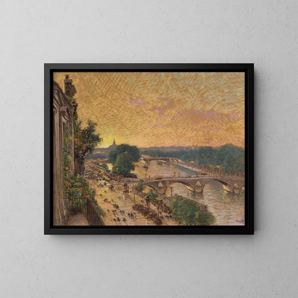 Wrzesień 1914, w kierunku dworca Orsay - Marie-Joseph Léon Clavel Iwill — oprawiony obraz na ścianie
