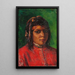 Portret Marokańskiej Kobiety - Marie-Yvonne Laur — oprawiony obraz na ścianie