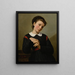 Portret młodej kobiety - Marie Guérin — oprawiony obraz na ścianie