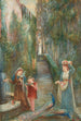 Południowe popołudnie w ogrodzie Colonna - Marie Spartali Stillman — widok dzieła