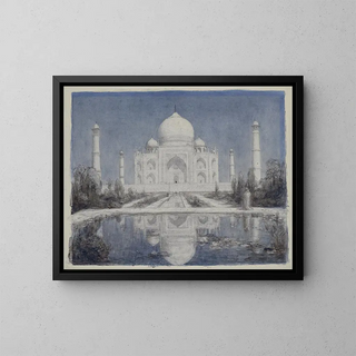 Marius Bauer - Taj Mahal bij maanlicht.webp