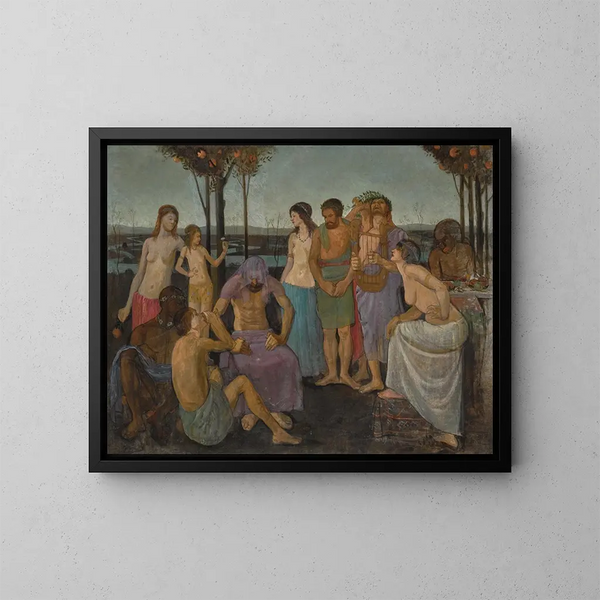 Alegoria - Mark Gertler — oprawiony obraz na ścianie
