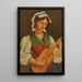 Młoda dziewczyna z mandoliną według Gino Severini - Mark Gertler — oprawiony obraz na ścianie