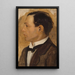 Portret Jacka, brata artysty - Mark Gertler — oprawiony obraz na ścianie