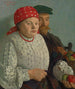 Kobieta z jabłkiem i jej mąż - Mark Gertler — widok dzieła