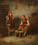 Cieśla z dwójką dzieci - Mark William Langlois — widok dzieła