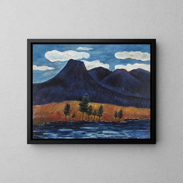 pejzaż niebieski - Marsden Hartley — oprawiony obraz na ścianie