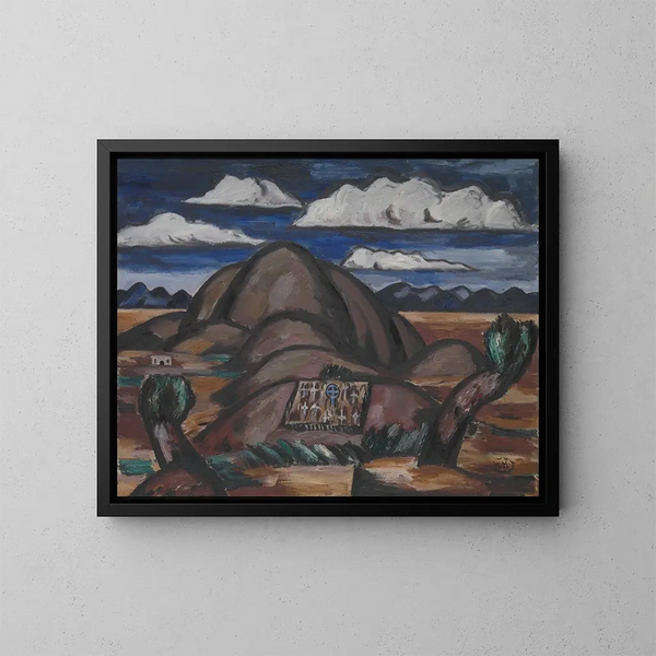 Cmentarz Nowego Meksyku - Marsden Hartley — oprawiony obraz na ścianie