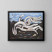 z pływającym drewnem na rzece Bagaduce - Marsden Hartley — oprawiony obraz na ścianie