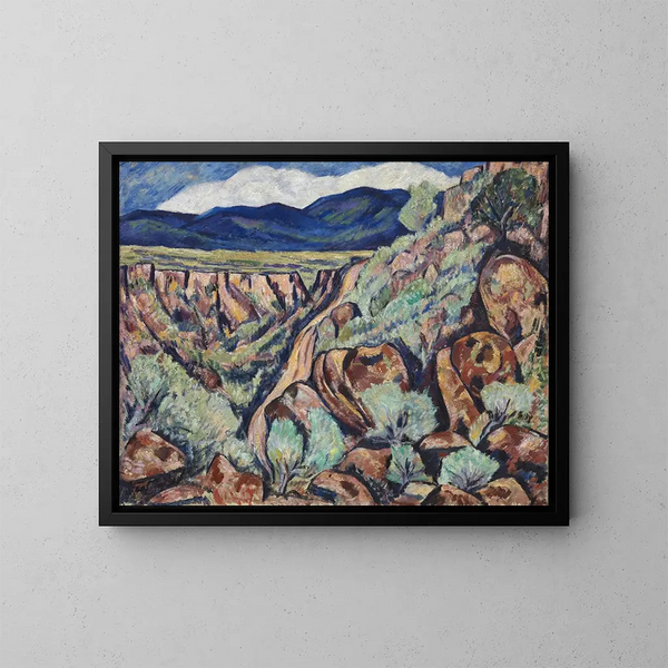 Krajobraz Nowego Meksyku - Marsden Hartley — oprawiony obraz na ścianie