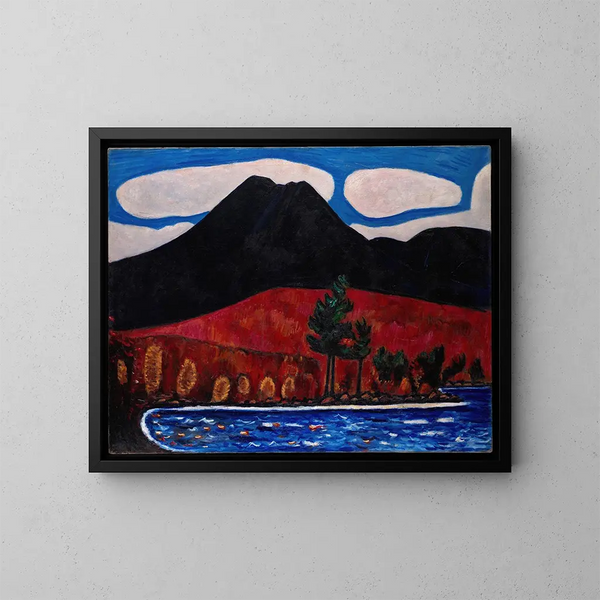 Mont Katahdin, Maine, jesień - Marsden Hartley — oprawiony obraz na ścianie