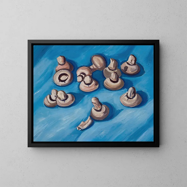 Grzyby na niebieskim tle - Marsden Hartley — oprawiony obraz na ścianie