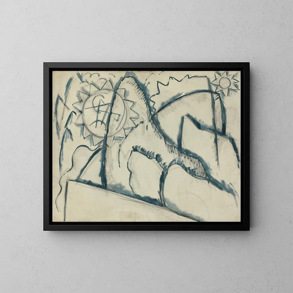 Peinture nr 8 - Marsden Hartley — oprawiony obraz na ścianie