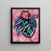 Begonia różowe - Marsden Hartley — oprawiony obraz na ścianie
