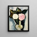 Kwiaty różowe i białe w wazonie - Marsden Hartley — oprawiony obraz na ścianie