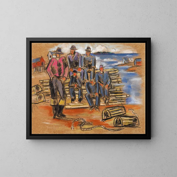 Studium dla rybaków homarów - Marsden Hartley — oprawiony obraz na ścianie