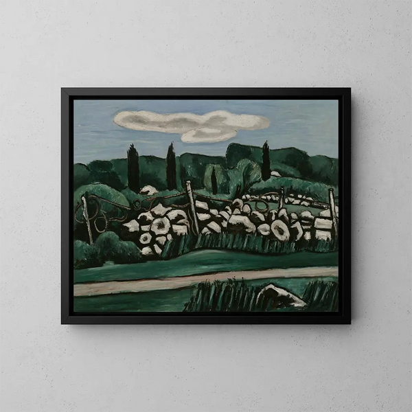 Les Derniers Murs de Pierre à Dogtown - Marsden Hartley — oprawiony obraz na ścianie