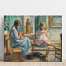Reprodukcja obrazu Marthe i Nono Cousant w wnętrzu - Henri Lebasque