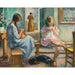 Reprodukcja obrazu Marthe i Nono Cousant w wnętrzu - Henri Lebasque