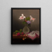 Un vase de lys des blés et d'héliotrope - Martin Johnson Heade — oprawiony obraz na ścianie